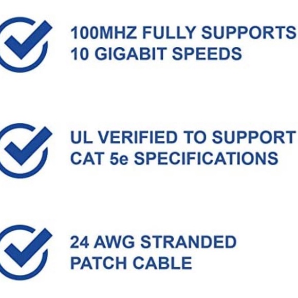 LOT of FIVE legrand Cat 5e Patch Cable 50ft - Picture 5 of 6